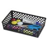 Officemate Recycled Supply Basket, 10.0625" x 6.125" x 2.375", Black, PK2 26202